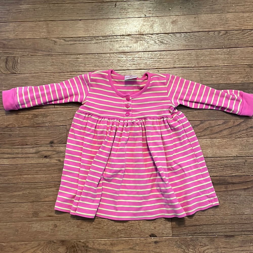 Hanna Andersson pink and green dress